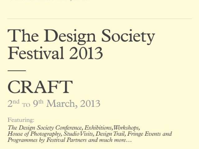 The Design Society comes back with a design festival comprising various components: a conference to kick off the event, a design trail, exhibitions, workshops, film festival and other fringe events
