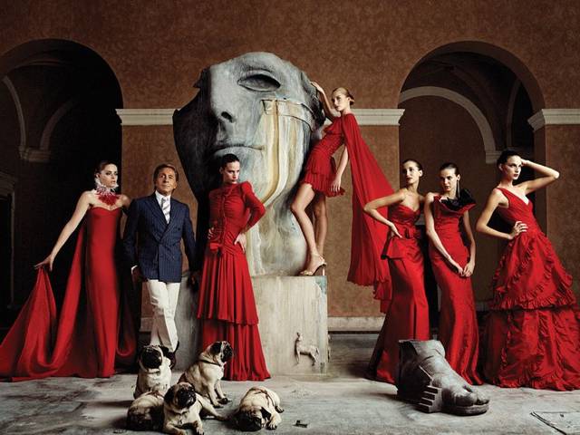 The Valentino Garavani Virtual Museum, a downloadable desktop application, offers a virtual tour through the highlights of the designer's career