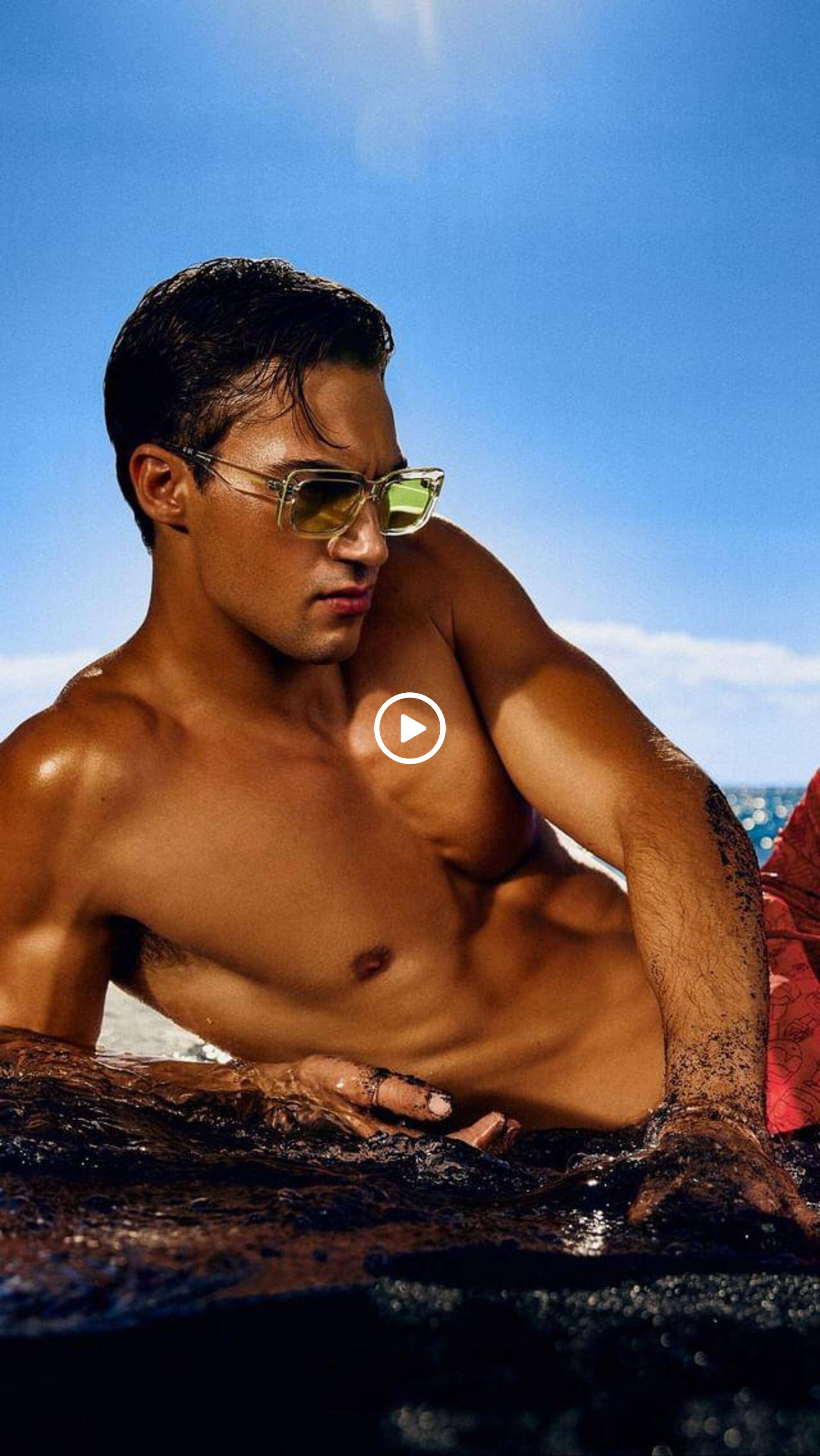 Karl Lagerfeld Nero Polyester Men's Swim Trunk main image 1