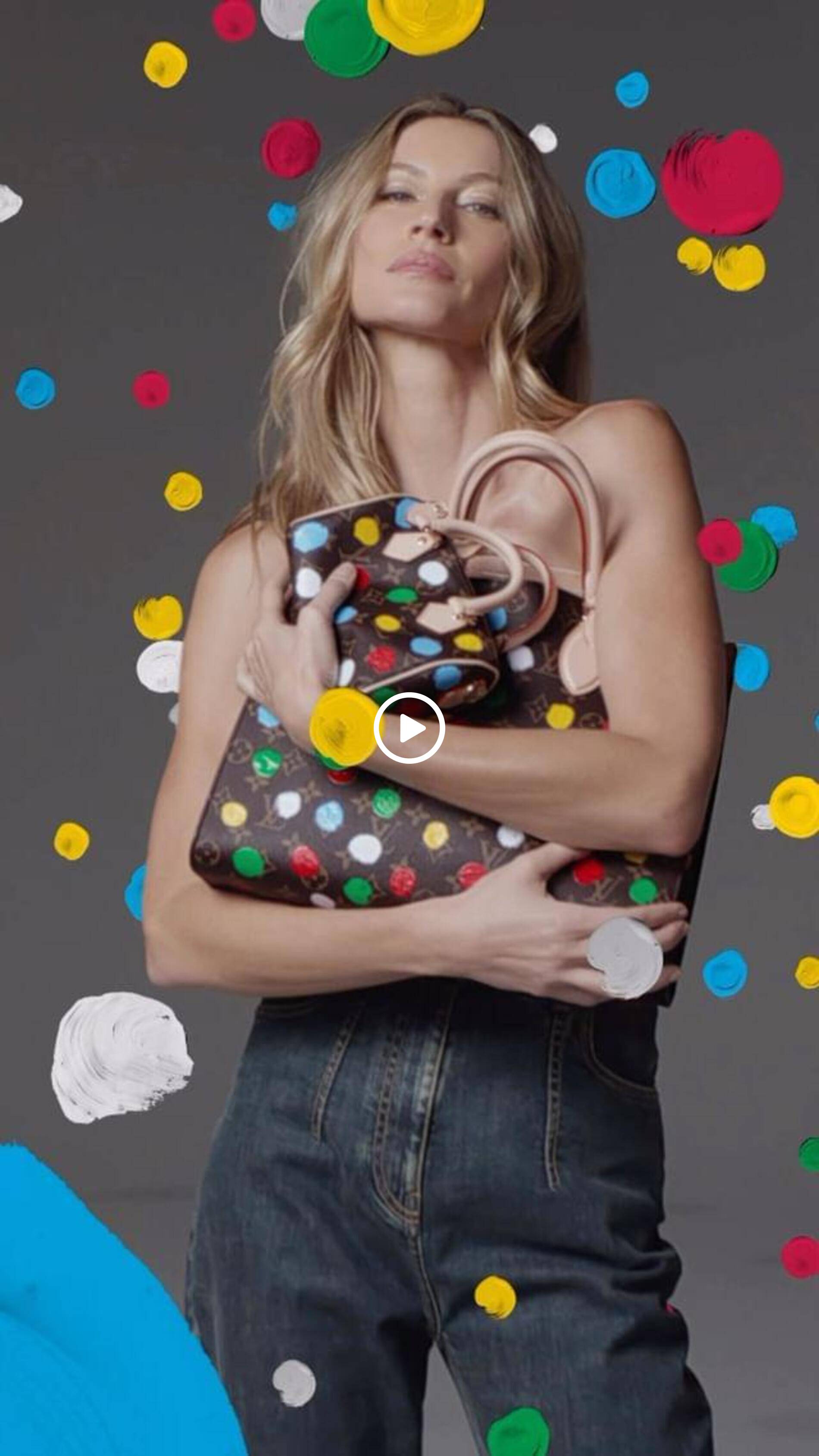 Gisele Bundchen for Louis Vuitton x Yayoo Kusama SENATUS