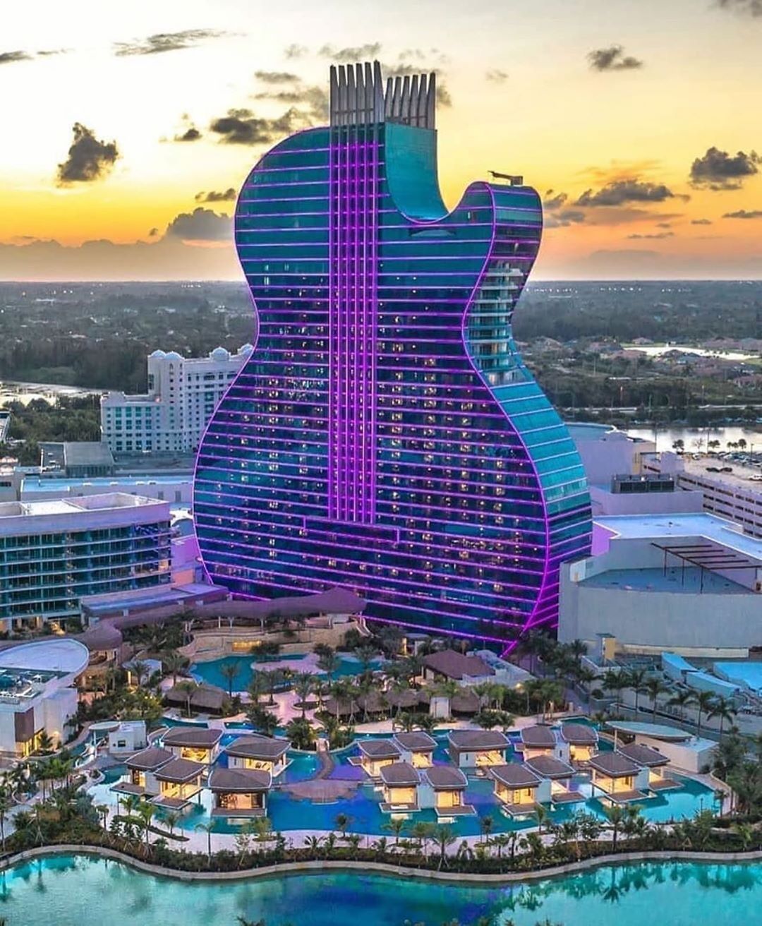 Light Show At The Seminole Hard Rock Hotel Casino SENATUS