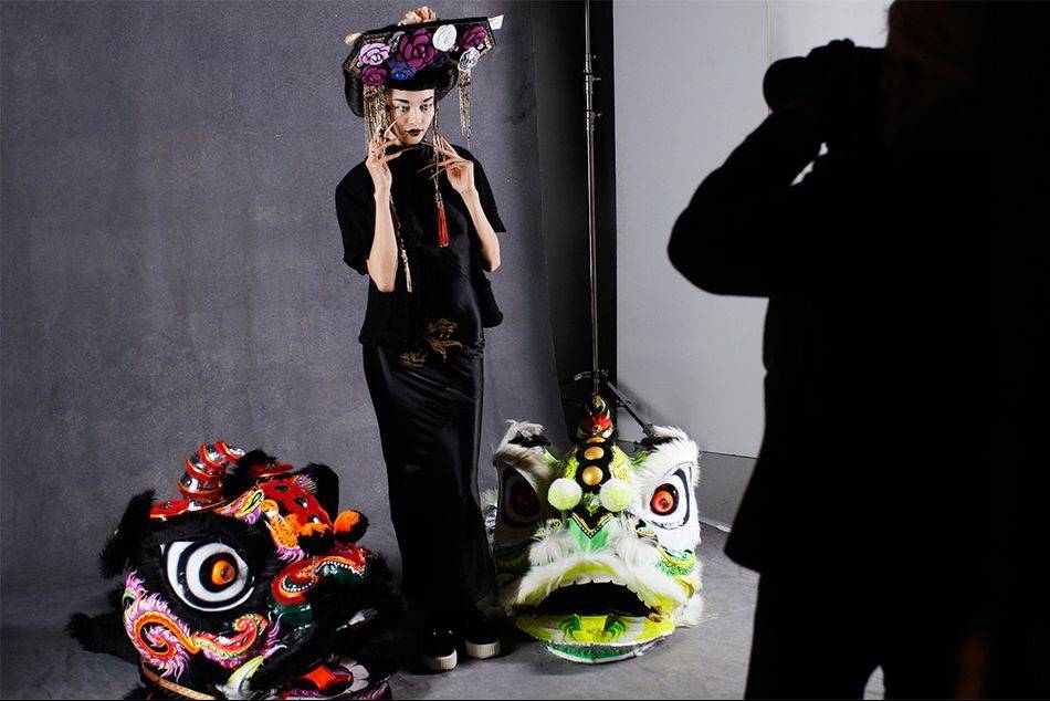 CHANEL celebrates its iconic black jacket in the form of a book 'The Little Black Jacket' along with a photograph exhibition featuring works by designer Karl Lagerfeld in collaboration with stylist Carine Roitfeld