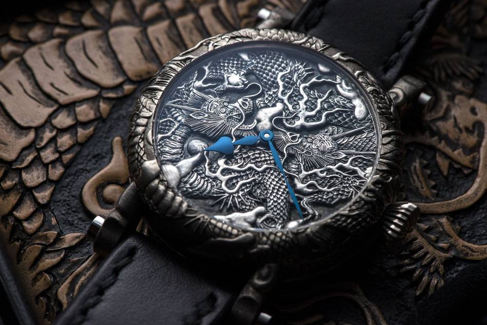 A watchmaker and three engravers create a one-off horological masterpiece featuring dragon motifs inspired by the Kennin-ji Temple in Japan