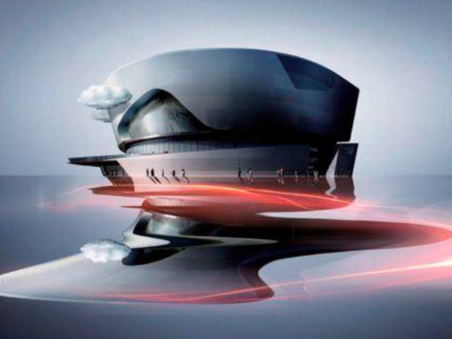 The SAIC-GM Pavilion is situated in the Puxi Section of Shanghai Expo Park