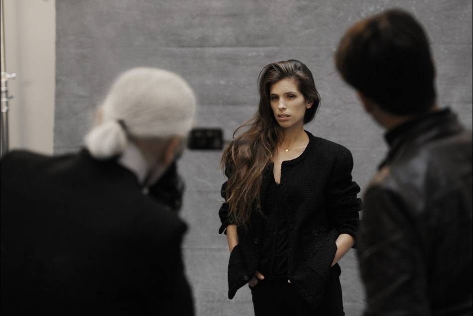 CHANEL celebrates its iconic black jacket in the form of a book 'The Little Black Jacket' along with a photograph exhibition featuring works by designer Karl Lagerfeld in collaboration with stylist Carine Roitfeld