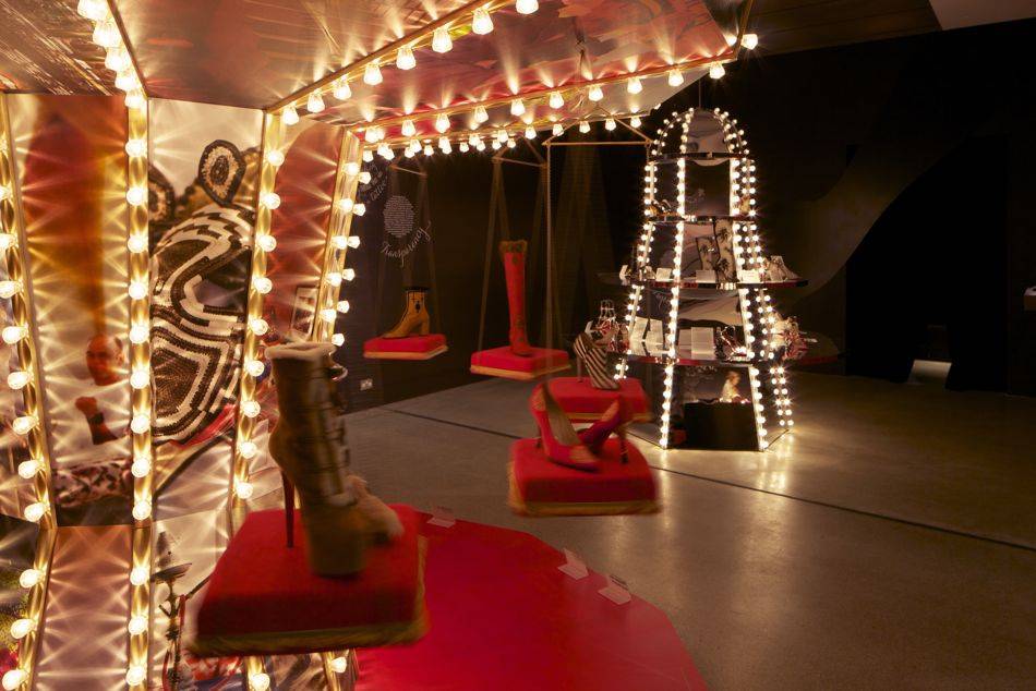 Christian Louboutin topped his 20th career anniversary with his first retrospective exhibition held at the Design Museum in London