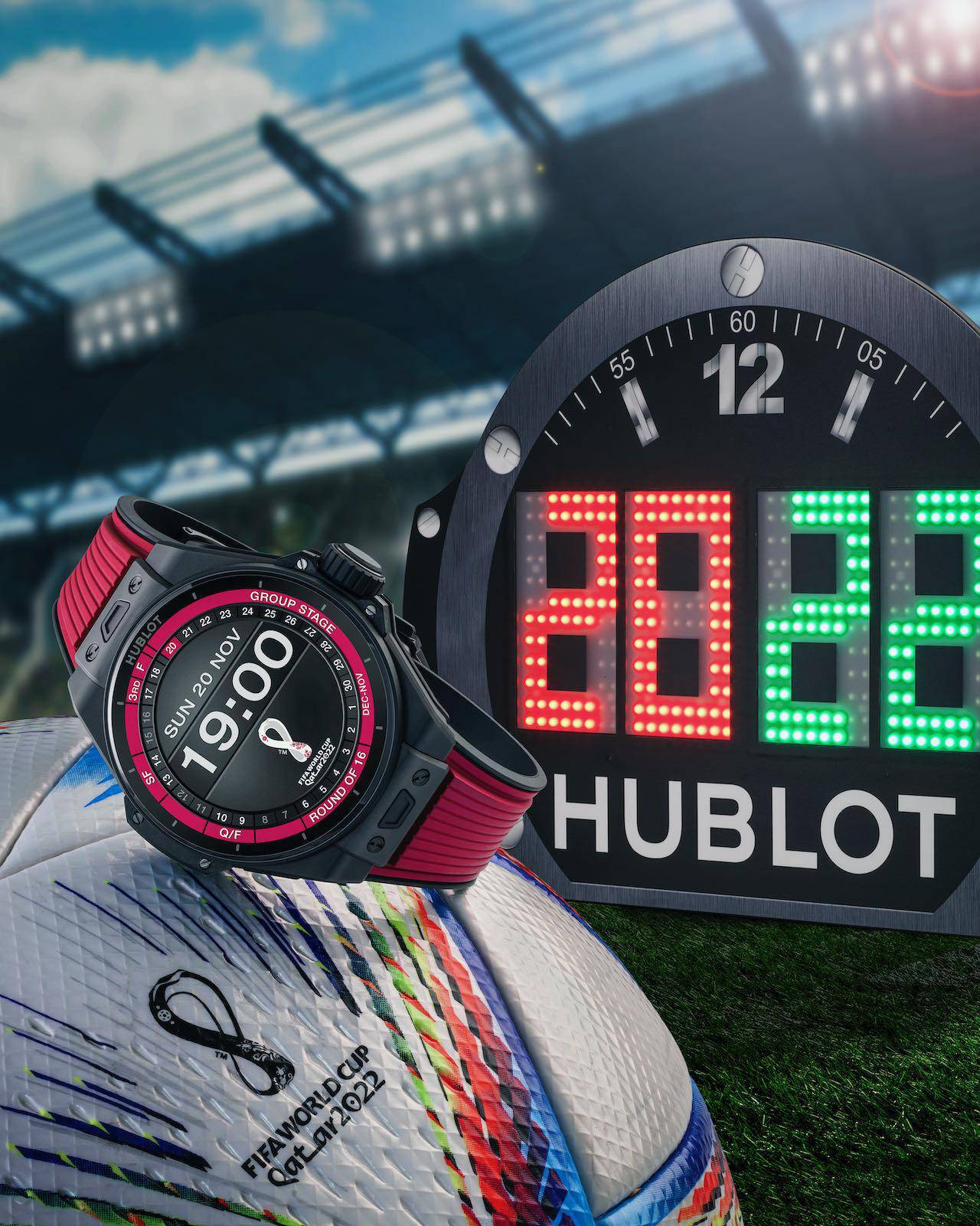 Hublot Big Bang e FIFA World Cup Qatar 2022 - counting down to the World  Cup, pre-match and in-game stats and highlights and more | SENATUS