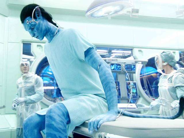 Jake Sully in his new Avatar body