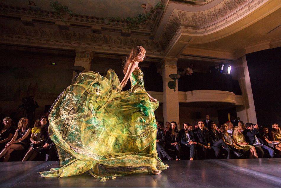 Donatella Versace has put out a sensuous collection of maxi and mini couture dresses for this season's Haute Couture Week | Photo credit: Kevin Tachman