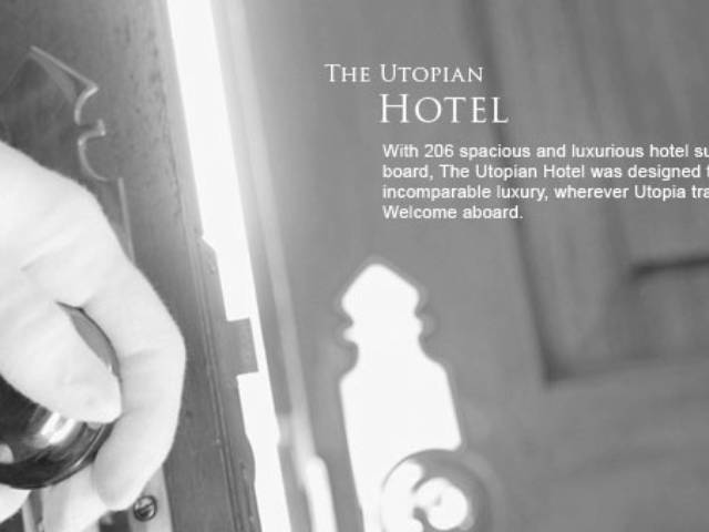 Utopia will have a casino, spa, theater, night  club, swimming pools, marina & signature restaurants
